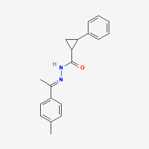 N'-[1-(4-methylphenyl)ethylidene]-2-phenylcyclopropanecarbohydrazide