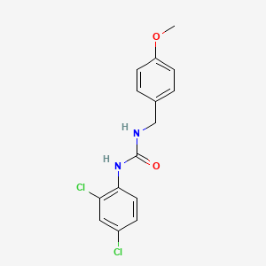 molecular formula C15H14Cl2N2O2 B5790766 N-(2,4-dichlorophenyl)-N'-(4-methoxybenzyl)urea 