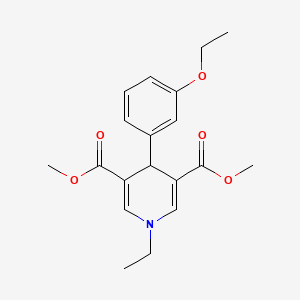 molecular formula C19H23NO5 B5790767 dimethyl 4-(3-ethoxyphenyl)-1-ethyl-1,4-dihydro-3,5-pyridinedicarboxylate 