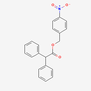 molecular formula C21H17NO4 B5790800 4-nitrobenzyl diphenylacetate 