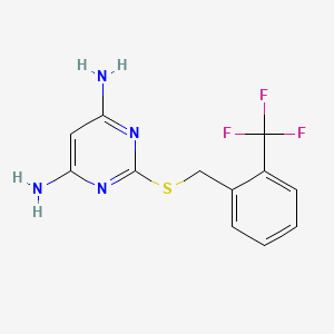 2-{[2-(trifluoromethyl)benzyl]thio}-4,6-pyrimidinediamine