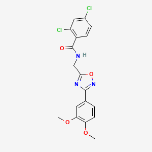 2,4-dichloro-N-{[3-(3,4-dimethoxyphenyl)-1,2,4-oxadiazol-5-yl]methyl}benzamide