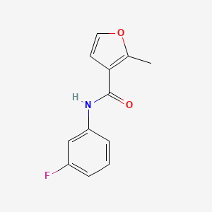 molecular formula C12H10FNO2 B5790854 N-(3-fluorophenyl)-2-methyl-3-furamide 