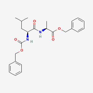 molecular formula C24H30N2O5 B579086 N-Cbz-L-leucyl-L-alanine benzyl ester CAS No. 17664-94-7