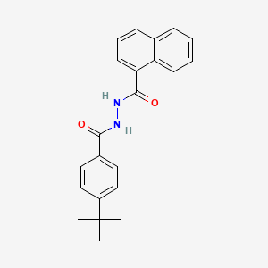 molecular formula C22H22N2O2 B5790866 N'-(4-tert-butylbenzoyl)-1-naphthohydrazide 
