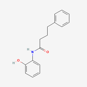 molecular formula C16H17NO2 B5790895 N-(2-羟基苯基)-4-苯基丁酰胺 