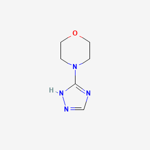 molecular formula C6H10N4O B579093 3-Morpholino-2H-1,2,4-triazole CAS No. 18377-89-4