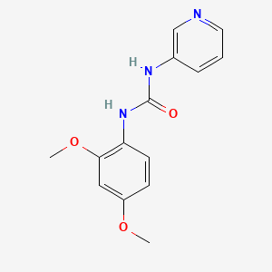 molecular formula C14H15N3O3 B5790936 N-(2,4-dimethoxyphenyl)-N'-3-pyridinylurea 