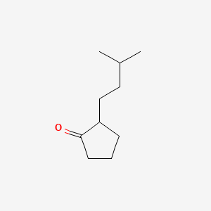 molecular formula C10H18O B579095 2-(3-Methylbutyl)cyclopentan-1-one CAS No. 16425-04-0