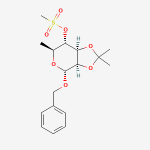 [(3aR,4R,6S,7S,7aS)-2,2,6-trimethyl-4-phenylmethoxy-4,6,7,7a-tetrahydro-3aH-[1,3]dioxolo[4,5-c]pyran-7-yl] methanesulfonate