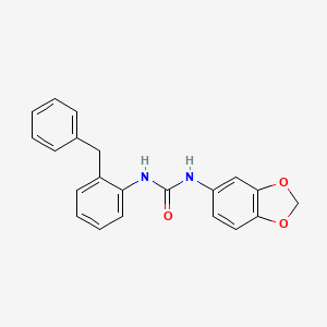 molecular formula C21H18N2O3 B5790978 N-1,3-benzodioxol-5-yl-N'-(2-benzylphenyl)urea 