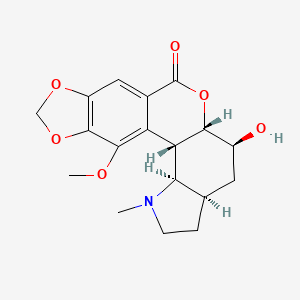 molecular formula C18H21NO6 B579098 4beta,5-Dihydroneronine CAS No. 19483-30-8