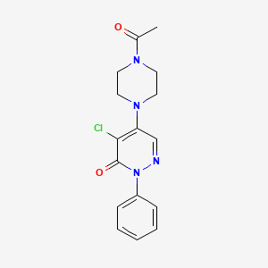 molecular formula C16H17ClN4O2 B5790980 5-(4-acetyl-1-piperazinyl)-4-chloro-2-phenyl-3(2H)-pyridazinone 