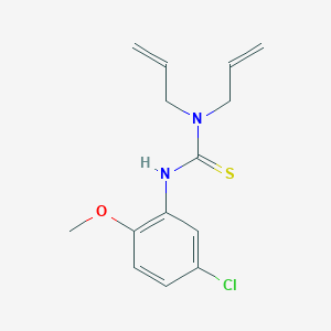 molecular formula C14H17ClN2OS B5790999 N,N-diallyl-N'-(5-chloro-2-methoxyphenyl)thiourea 