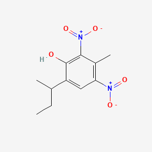 molecular formula C11H14N2O5 B579103 6-(Butan-2-yl)-3-methyl-2,4-dinitrophenol CAS No. 18461-66-0