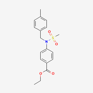 ethyl 4-[(4-methylbenzyl)(methylsulfonyl)amino]benzoate