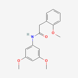 molecular formula C17H19NO4 B5791034 N-(3,5-dimethoxyphenyl)-2-(2-methoxyphenyl)acetamide CAS No. 434309-06-5