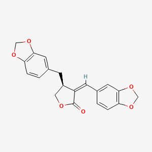 molecular formula C20H16O6 B579104 Gadain CAS No. 15914-41-7