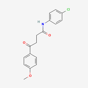 molecular formula C17H16ClNO3 B5791045 N-(4-chlorophenyl)-4-(4-methoxyphenyl)-4-oxobutanamide 