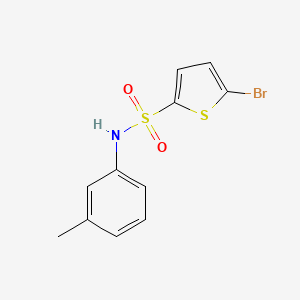 molecular formula C11H10BrNO2S2 B5791055 5-bromo-N-(3-methylphenyl)-2-thiophenesulfonamide 