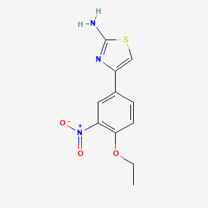 molecular formula C11H11N3O3S B5791056 4-(4-ethoxy-3-nitrophenyl)-1,3-thiazol-2-amine 