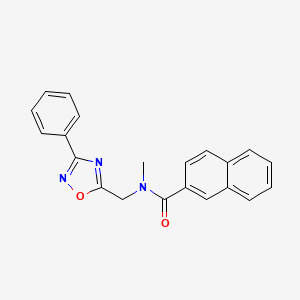 N-methyl-N-[(3-phenyl-1,2,4-oxadiazol-5-yl)methyl]-2-naphthamide