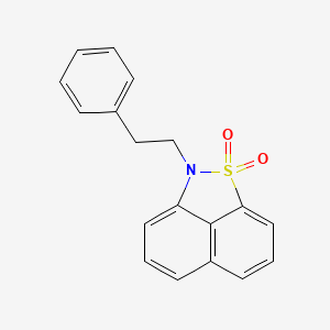 molecular formula C18H15NO2S B5791079 2-(2-phenylethyl)-2H-naphtho[1,8-cd]isothiazole 1,1-dioxide 