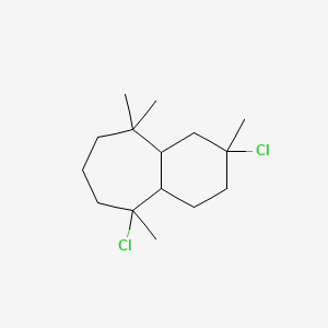 2,5-Dichloro-2,5,9,9-tetramethyl-1,3,4,4a,6,7,8,9a-octahydrobenzo[7]annulene