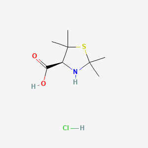 (4S)-2,2,5,5-tetramethyl-1,3-thiazolidine-4-carboxylic acid;hydrochloride