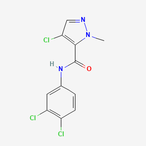 molecular formula C11H8Cl3N3O B5791128 4-chloro-N-(3,4-dichlorophenyl)-1-methyl-1H-pyrazole-5-carboxamide 