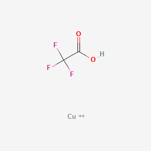 molecular formula C2HCuF3O2+2 B579114 Copper(II) trifluoroacetate hydrate CAS No. 16712-25-7