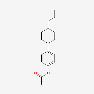 molecular formula C17H24O2 B5791160 4-(4-丙基环己基)苯基乙酸酯 