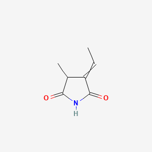 molecular formula C7H9NO2 B579120 3-Ethylidene-4-methylpyrrolidine-2,5-dione CAS No. 16395-79-2