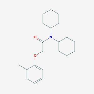 N,N-dicyclohexyl-2-(2-methylphenoxy)acetamide