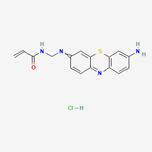 N-[[(7-aminophenothiazin-3-ylidene)amino]methyl]prop-2-enamide;hydrochloride