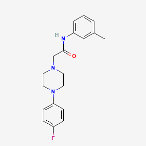molecular formula C19H22FN3O B5791231 2-[4-(4-fluorophenyl)-1-piperazinyl]-N-(3-methylphenyl)acetamide 