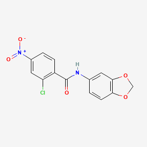 molecular formula C14H9ClN2O5 B5791244 N-1,3-benzodioxol-5-yl-2-chloro-4-nitrobenzamide 