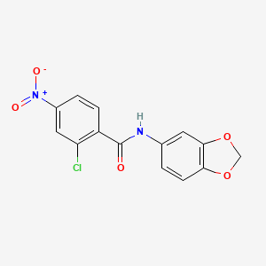 N-1,3-benzodioxol-5-yl-2-chloro-4-nitrobenzamide