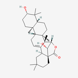 (1R,6S,10R,11R,14S,16R,19R,20S,21S,24S)-14,24-dihydroxy-4,4,11,15,15,19,20-heptamethyl-22-oxahexacyclo[19.2.1.01,6.07,20.010,19.011,16]tetracos-7-en-23-one