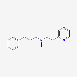molecular formula C17H22N2 B5791276 N-methyl-3-phenyl-N-[2-(2-pyridinyl)ethyl]-1-propanamine 