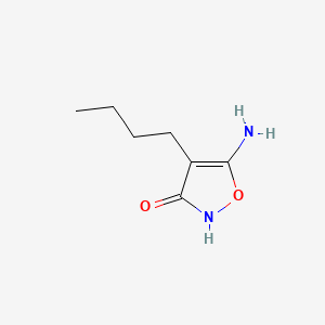 molecular formula C7H12N2O2 B579129 5-Amino-4-butylisoxazol-3(2H)-one CAS No. 17415-15-5
