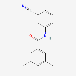 molecular formula C16H14N2O B5791301 N-(3-cyanophenyl)-3,5-dimethylbenzamide CAS No. 695172-34-0