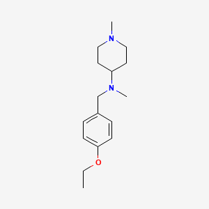 molecular formula C16H26N2O B5791313 N-(4-ethoxybenzyl)-N,1-dimethyl-4-piperidinamine 
