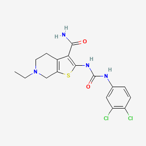 2-({[(3,4-dichlorophenyl)amino]carbonyl}amino)-6-ethyl-4,5,6,7-tetrahydrothieno[2,3-c]pyridine-3-carboxamide