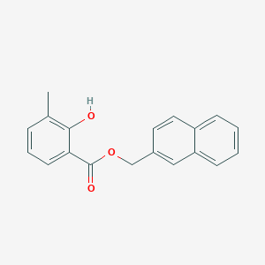 molecular formula C19H16O3 B5791329 2-naphthylmethyl 2-hydroxy-3-methylbenzoate 