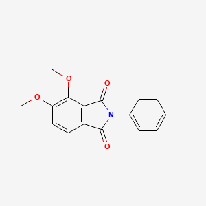 molecular formula C17H15NO4 B5791337 4,5-dimethoxy-2-(4-methylphenyl)-1H-isoindole-1,3(2H)-dione 