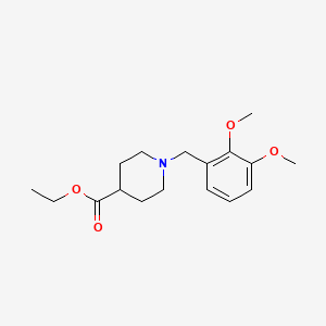 molecular formula C17H25NO4 B5791341 ethyl 1-(2,3-dimethoxybenzyl)-4-piperidinecarboxylate 