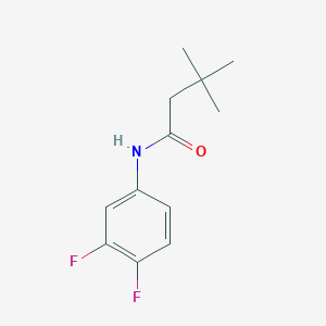 molecular formula C12H15F2NO B5791349 N-(3,4-difluorophenyl)-3,3-dimethylbutanamide 