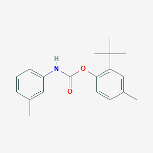 molecular formula C19H23NO2 B5791366 2-tert-butyl-4-methylphenyl (3-methylphenyl)carbamate 