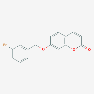 molecular formula C16H11BrO3 B5791369 7-[(3-bromobenzyl)oxy]-2H-chromen-2-one 